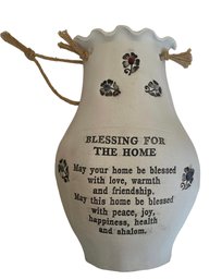 'Blessings For The Home' Judaica Ceramic Wall Plaque