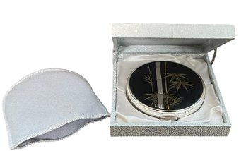 Vintage Crown Powder Box / Mirror Compact
