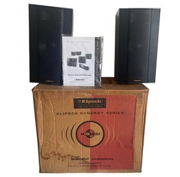 Vintage 1999 KLIPSCH KSB 3.1 Synergy Series Rosewood Bookshelf Speakers In Original Box