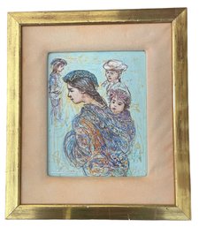 Artist Proof 'Guatemalan Mother & Baby' By Edna Hibel (United States 1917-2014)