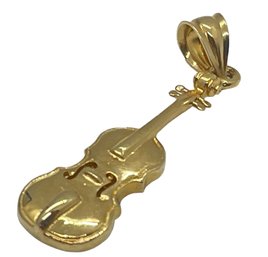 14K Viola Charm Pendant 1.2 DWT