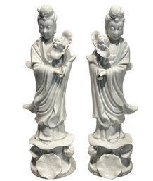 Fine White Porcelain Chinese Figurines