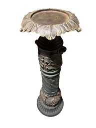 Decorative Metal Pillar Candle Holder