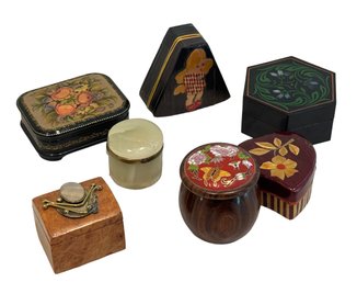 Collection Of Seven Unique Trinket Boxes