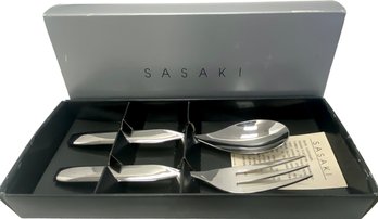 Vintage 1970s Sasaki Two Piece Salad Serving Set