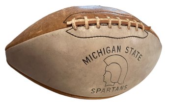 Vintage 1960s Team Signed Michigan State 'Spartans' Game Football