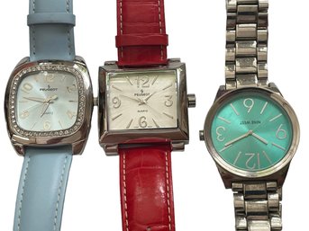Trio Of Ladies Large Faced Watches