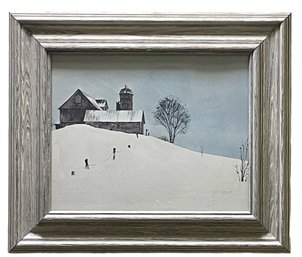 Signed Winter Landscape Print By Jack Garver (AA)