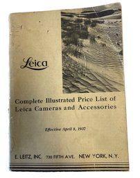 1947 LEICA Camera Catalog Price List