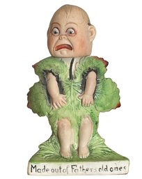 Antique Nodder Pin Holder 'Cabbage Boy' By Schafer & Vater (F)