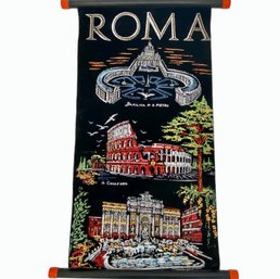 Vintage Velvet Wall Hanging 'Roma'