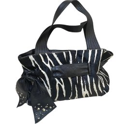 Roberta Gandolfi Black & White Leather Handbag
