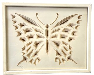 MCM Paper Art Butterfly From Jack Eisner 14' X 12' X 2.5'