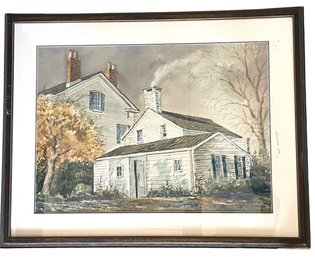 Woodbridge Ct Home Watercolor By Franklin Gay