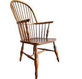 Antique Oak Windsor Chair  22' X 27' X 43'