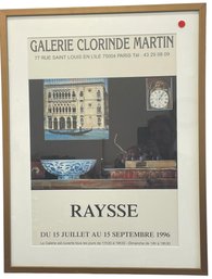 1996 Galerie Clorinde Martin Gallery Poster For French Artist Martial Raysse