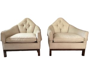 Pair Of Amazing MCM Upholstered Chairs