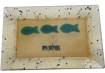 Just In Time For The Holidays ~ Acrylic Gefilte Fish Platter