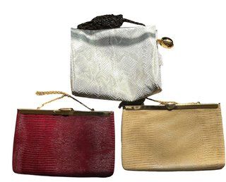 Clutch Handbags - 3 Pieces - Includes Etra And Albert Nipon