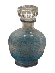 Vintage Decanter Bottle With Embossing