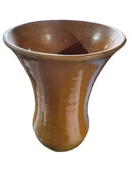MCM Inspired Tapered Ceramic Vase