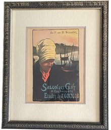 Antique 1890 'Maitre De L'Affiche Plate 239 (Salon Des Cent) By Fernand Louis Gottlob (France 1873-1935_