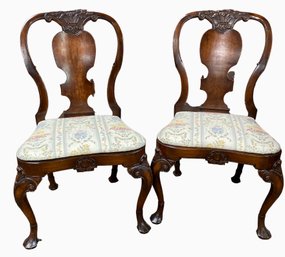 Pair Of Georgian Style Dinning Chairs Sturdy