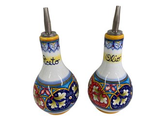 Olive Oil And Vinegar Vessels Made In Italy