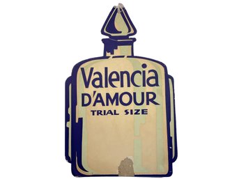 1930s VALENCIA D'AMOUR Perfume Art Deco Advertising Card