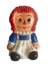 Vintage 1970's Raggedy Ann Coin Bank