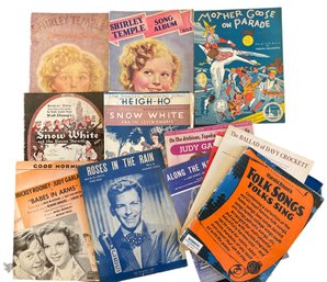 Vintage Sheet Music & Songbooks -Shirley Temple, Disney & More