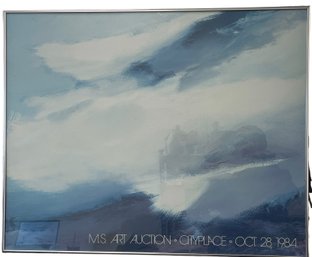 1984 Seascape Art Poster From MS Cityplace  30' X 24' (K-2)