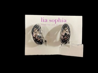 Pair Of Heavy Beautiful Metal Earring By Lia Sophia New