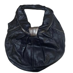 Kooba Matte Gold And Brown Leather Handbag