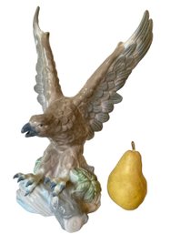 Large Nadal Fine Porcelain Eagle Figurine