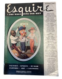 Vintage Esquire Magazine Feb 1937
