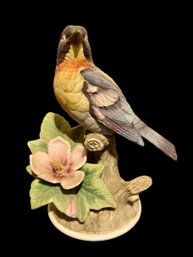 Nice Parula Warbler Bird Statue By Andrea #8627