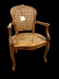 Hand Carved Caned Louis XV Style Chair Mis 29th Century
