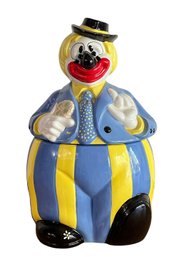 Vintage Clown Cookie Jar (b-26)