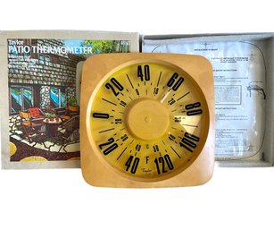 Vintage MCM Taylor Patio Thermometer - Original Box