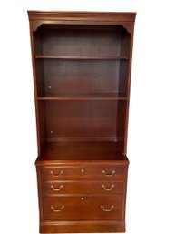 Stanley American Craftsman Office Hutch With Lateral Files