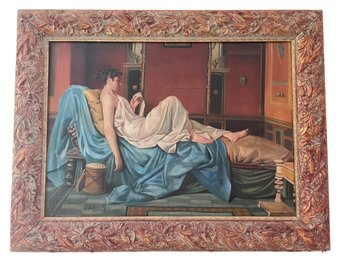 'Lady Of Pompei' Oil On Canvas Reproduction Of Federico Maldarelli Painting