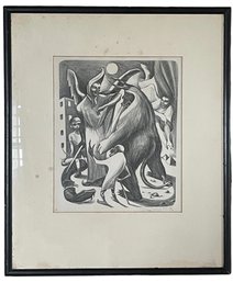1943 Signed Lithograph By Victor Bamouw (GG)