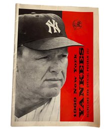1969 NY Yankees Scorecard Program