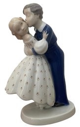 Bing & Grondahl Danish Porcelain 'Couple Kissing' Figurine