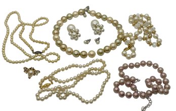 Pearls And More Pearls - All Faux - 8 Pieces