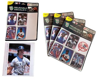 Three Sets Of 1992 NY Yankees Decals