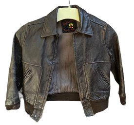 Vintage Kids Leather Jacket - 1960s