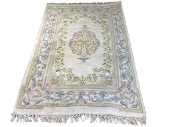 Chinese High Pile Pastel Wool Rug 6 Ft X 4 FT (D)