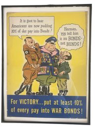 WW2 Poster Promoting War Bonds